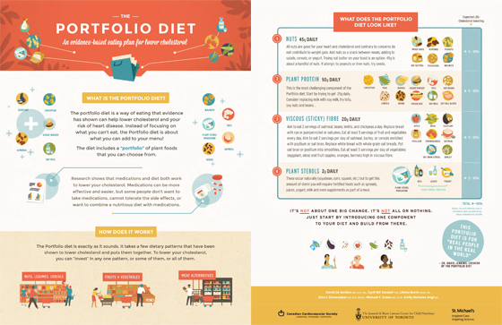 Infographic introducing the Portfolio Diet