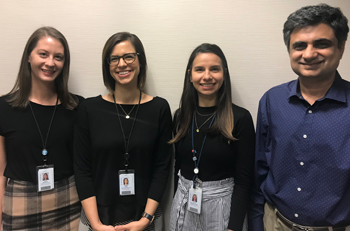 Raechel Griffin (second from the left) with her team Raechel Griffin (second from the left) with her team