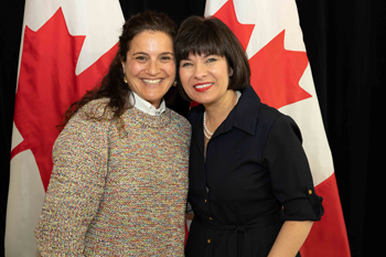 Dr. Michelle Firestone and Federal Health Minister Ginette Petitpas Taylor Dr. Michelle Firestone and Federal Health Minister Ginette Petitpas Taylor