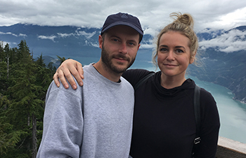 Smith and Henderson during a vacation in Squamish, B.C., taken about a month before he died