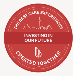 Badge highlighting how Unity Health is investing in our future
