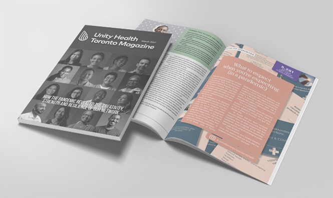 Image of Unity Health Toronto magazine.
