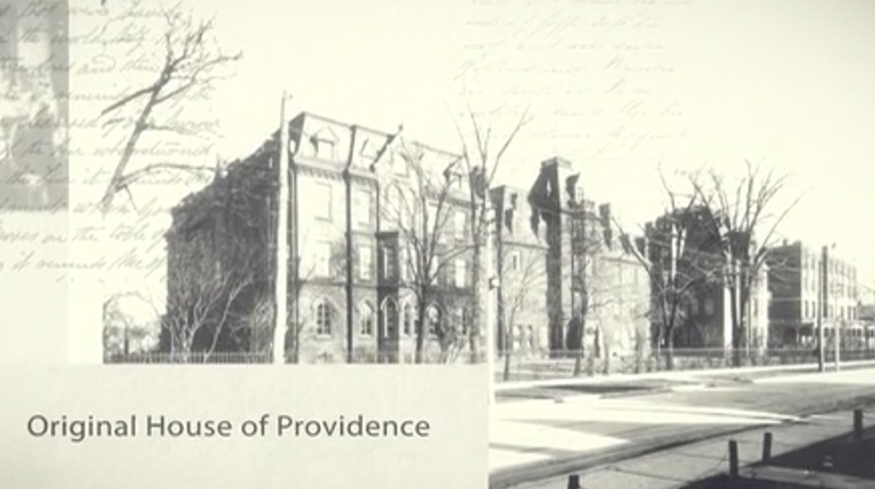 Archival photo of the original House of Providence location.