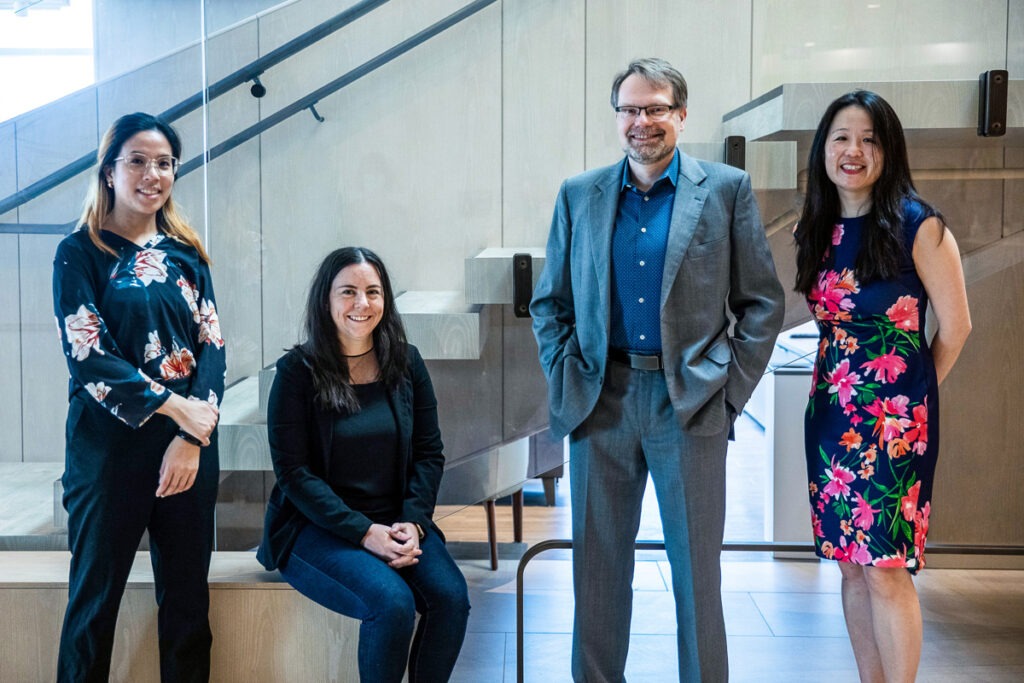 Chloe Pou-Prom, Ashley Jones, Dr. James Marriott and Dr. Jiwon Oh.