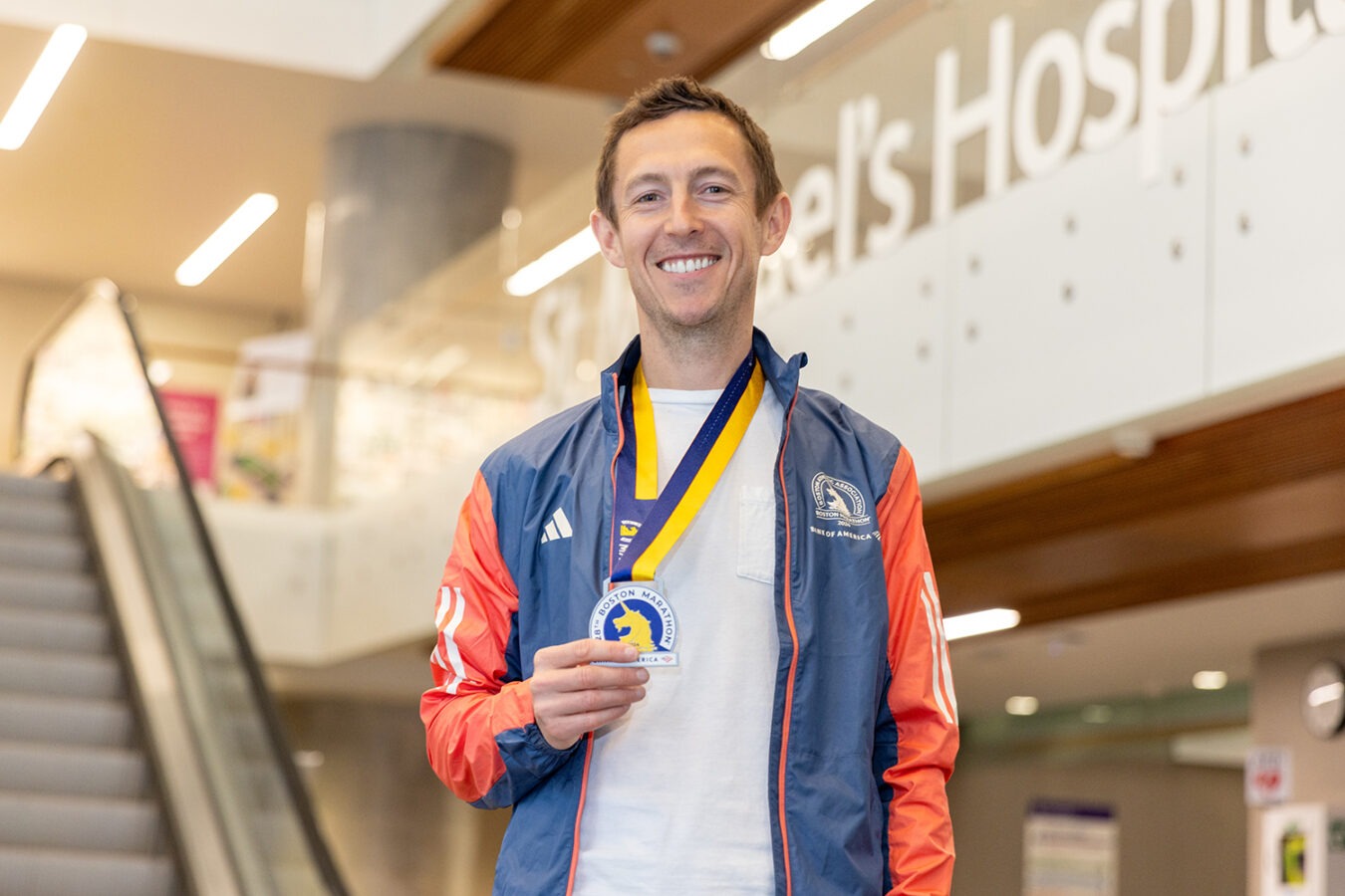 ‘Running with gratitude’: St. Michael’s patient runs Boston Marathon ...