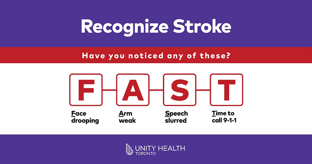 Recognize stroke - Have you noticed any of these? - Face drooping; - Arm weak; - Speech slurred; - Time to call 9-1-1